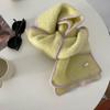 * E outras árvores de ferro florescem * design de nicho Coreia do Sul ins lenço liso feminino inverno quente casal celebridade da internet cachecol de tricô