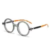 Nuevo Marco de Gafas Anti-Luz Azul Plano para Hombres y Mujeres, Moda Europea y Americana, Marco Redondo, Lente Plano de Tendencia para Posar