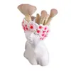Esmalte Criativo Moderno Menina Branca Armazenamento Casa Sala de Estar Gabinete de TV Ornamentos Decorativos Utensílios de Flor Mobiliário de Mesa