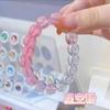 Libro Caperucita Roja Estrella Luminosa Imitación Bodhi Pulsera para Dedos Color Degradado Suave Cuentas de Buda Cuentas de Bandeja de Hielo Bandeja para Estudiantes Jugar Cuentas Redondas