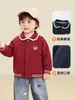 Ropa infantil Kaka Panda chaqueta de solapa de dibujos animados tops para niños ropa de otoño para niñas ropa de otoño para bebé