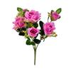 Destaque Novo Produto Atacado Artificial 7 Cabeças Rosa Tóquio Verde Buquê Único Flor Artificial Flor de Seda Casamento Decoração de Casa para Casamento