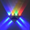 Lámpara de pared LED triangular creativa moderna para sala de estar, dormitorio, mesita de noche, fondo, pasillo, KTV, color, envío gratis