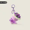 Llavero de Mini Ramo Tejido a Mano Colgante para Bolso Regalo de San Valentín Graduación Souvenir de Evento Al Por Mayor