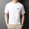 Marca Roupas Masculinas Atacado Verão Camisetas de Casal de Manga Curta para Homens e Mulheres Gola Redonda Algodão Pesado 200g Camiseta Cor Pura Tops Esportivos