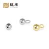 Plata Esterlina S925 Cuentas de Posicionamiento de Silicona Más Cuentas Ajustadoras de Anillo Accesorios DIY Collar Pulsera Cuentas Retráctiles Venta al por Mayor