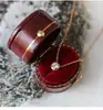 Collar Sencillo y Exquisito de Acero de Titanio con Circonita de Diamante Único para Mujer, Diseño de Nicho de Lujo Ligero, Cadena para Clavícula en Oro Rosa, No se Desvanece