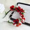 Corona de Cabeza Estilo Super Inmortal para Adulto Mujer Diadema Estilo Mori Flor para el Cabello Accesorios para el Cabello Diadema de Hada Atrezzo para Fotos de Compromiso Viaje