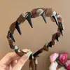 Faixa de cabelo versátil tipo pente Maillard, vintage e sofisticada, não aperta o cabelo, nova faixa de cabelo estilo coreano 2026 para mulheres