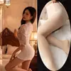 Lingerie Puramente Sedutora, Conjunto Sexy de Renda, Pijama Quente Provocante para Casal, Justo no Quadril, Roupa de Dormir que Não Tira, Dropshipping