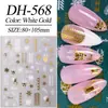 Pegatinas para Uñas Copo de Nieve Navideño 5D Estereoscópicas en Relieve Copo de Nieve Blanco DIY Pegatinas para Uñas Navideñas Joyería Estilo Dh