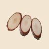 Venta al por mayor de rodajas de madera para pintura y tallado DIY, artículos decorativos pequeños para fotografía, rodajas de madera de madera maciza natural con forma ovalada