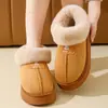 Pantuflas de Algodón para Mujer con Cubierta para el Talón, Nuevo Modelo Invierno 2026, Uso en Interiores del Hogar, Suela Gruesa, Antideslizantes, Botas de Nieve para Exteriores para Mujer