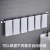 Toallero para baño, de acero inoxidable, una barra, sin taladro, barra de toalla extendida, estante de almacenamiento para baño, barra colgante para el hogar para el inodoro
