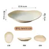 Vajilla Estilo Rústico Imitación Porcelana Melamina, Tazón para Hielo Seco de Tripa, Plato Rectangular para Carne de Res, Plato de Forma Especial para Tripa, Exclusivo para Restaurantes de Hot Pot