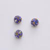 Cobre oro 18K cloisonné cuentas de joyería hechas a mano diy flores mariposa cuentas conservadoras del color pulsera material para abalorios