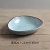 Pratos de Mesa Japoneses Personalizados de 8 polegadas, Pratos de Jantar Ocidentais, Pratos de Cerâmica Criativos, Louças Domésticas, Pratos Redondos para Bife, Pratos de Jantar, Venda Direta