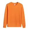 Sudadera Personalizada de Cuello Redondo de Algodón Puro con Logo Impreso Uniforme de Clase Ropa de Trabajo Nueva Tops Holgados de Peso Pesado Hombros Caídos para Hombres y Mujeres