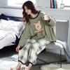 Pijama feminina nova de manga comprida primavera, outono e inverno desenho animado fofo vermelho online pode ser usada fora de casa conjunto de roupa lote de fábrica uma geração de cabelo