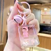 Desenho animado de areia movediça urso dos sonhos menina chaveiro cor de leite em pó boneca fofa pingente de bolsa casal presente pequeno atacado