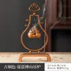 Nuevo Horno de Fuelle de Bambú de Aleación de Cobre Estilo Chino Abanico de Calabaza Pipa Horno de Incienso Pequeña Rebanada de Aromaterapia Xiangyun Cuenta de Pera Ganso Sándalo Zhongxiang