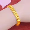 Pulsera de Latón Chapada en Oro para Mujer, Cuentas de Transferencia para Mujer, Regalo Versátil, Amor, Pulsera de la Suerte y la Prosperidad Fabricante Mayorista