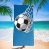 Toalla de playa de fútbol absorbente portátil para adultos Europa, América y Sudamérica toalla de baño transfronteriza fábrica de impresión digital temu generación al por mayor