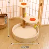 Nido para Gatos, Tabla Rascadora Cálida de Invierno para Gatos, Nido para Gatos, Marco Vertical de Sisal Resistente al Desgaste y que No Suelta Pelo para Trepar Gatos, Juguetes y Suministros para Gatos
