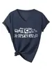 Profesor de tecnología 1co101001 Amazon eBay sitio independiente moda casual camiseta de mujer con cuello en V y manga corta