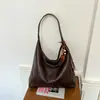 Bolsa Grande Capacidade Feminina BLD 2026 Nova Outono Versátil Toque de Luxo Bolsa de Ombro Único Transversal Bolsa Tote de Couro Macio para o Dia a Dia