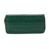 Bolsa de Mão Padrão Crocodilo Carteira Feminina Bolsa de Mão Longa com Zíper Padrão Francês Carteira Feminina Carteira Bolsa Feminina