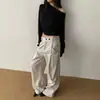 Calça Casual de Perna Larga Reta Estilo Old Money Novo Masculina Estilo Retro Japonês Solta com Caimento Design de Pregas Duplas Calça Social
