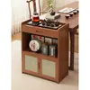Armario para té, armario de almacenamiento para juego de té, armario de té para oficina, estante, pequeño estante de exhibición antiguo, armario de té, mueble lateral para mesa de té
