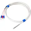Sensor Pt100 de Teflon Resistência Térmica Termopar Tipo K Sonda de Linha de Detecção de Temperatura À Prova d'Água, Anticorrosão, Resistência a Ácidos e Alcalis