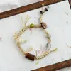Jingdezhen Cerámica Pulseras de Paz Lote Mixto Venta al por Mayor Artículos Pequeños Joyería Pulseras Venta al por Mayor Artículos Pequeños Creativos para Venta en Puesto