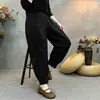 Pantalones casuales de estilo étnico para mujer, modernos y a la moda, adecuados para mujeres de mediana edad y mayores, de primavera y otoño, holgados, adelgazantes, de algodón y lino, tipo harén