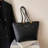 Bolsa Tote Simple de Gran Capacidad Transfronteriza, Bolso de Hombro de Color Sólido Retro de Gama Alta, Nuevo Bolso de Moda 2026 para Mujer