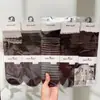 Nuevo Estilo Otoño e Invierno para Mujer: Calcetines holgados estilo Old Money, Calcetines altos, Calcetines holgados de encaje de color liso, Calcetines con separación de dedos para mujer