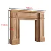 Madera Sólida Americana Retro B&B Chimenea Gabinete Decorativo Estilo Francés Europeo Simple Estante de Chimenea Accesorios para Fotografía de Bodas