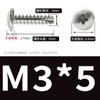 Tornillos Autorroscantes de Acero Inoxidable 304 de Cabeza Plana Grande de Cruz Tt Tornillos de Punta Cónica Tornillos Autorroscantes de Cabeza de Paraguas M2M3M4M5