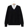En Stock Mayorista Jk Uniforme Estudiante Suéter de Punto con Cuello en V de Manga Larga Estilo Escuela Japonesa Unisex Suéter Jk