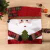 Cubiertas Navideñas Nuevas Transfronterizas para Mesa y Sillas, Cubiertas Creativas para Sillas de Fiesta Navideña, Adornos Navideños para Decoración del Hogar