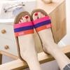 Novas Pantufas de Linho Quatro Estações Casal Interno Casa Respirável Linho Mop de Chão Sandálias de Verão