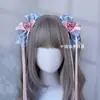 Nuevo Pasador de Pelo de Color Contrastante Rosa Dopamina Dulce y Azul Corazón Sexy Lolita Accesorios para el Cabello Clip de Cinta de Corazón para Mujeres