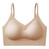 Roupa íntima com base líquida para realçar o busto em estilo de quadrinhos para mulheres, Tira de gelatina sem costura de suporte macio, Levanta e embeleza as costas, Regata, Sutiã sem fio
