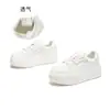 Zapatillas Blancas de Cuero Genuino con Suela de Espuma para Mujer 2026 Primavera Nuevos Zapatos de Plataforma Gruesa que Aumentan la Altura Casual Versátiles Zapatos para Mujer que Aumentan la Altura
