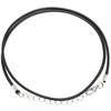 Accesorios de joyería diy cuerda de cera coreana de 2.0 mm cuerda de cuero cuerda para collar hebilla de langosta cuerda negra para colgante venta al por mayor al contado para mujer