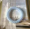 Cordão de Cabelo/Elástico de Cabelo com Tela de Seda Fosca Grande, Moderno, Simples, Fresco e Sem Marcas, Pulseira de Casal, Acessório de Cabelo de Dupla Finalidade