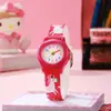 Nuevo Fresco y Moderno Lindo Caballo Feliz Soñador Dibujos Animados Silicona Niños Reloj de Cuarzo