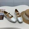 Sapatos Mary Jane Planos, Novo Estilo de Verão com Solas Macias, Elegante Design de Fivela Dupla, Bico Quadrado 2026, Sapatos de Ballet Retrô Franceses